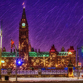 Christmas night in Ottawa, Canada by Tatiana Travelways