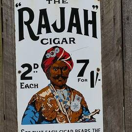 Cigar Metal Sign by Antonios Valamontes