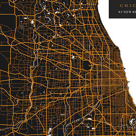City of Chicago Map by Mark Rogan