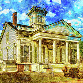 Clarke-Ford House in Chicago - watercolor art by Nicko Prints