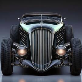 Classic Roadster Front View by David Manlove