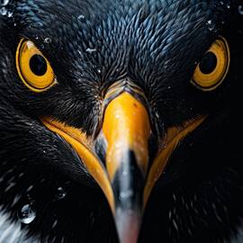 Penguin Serenade - A Captivating Closeup by Land of Dreams