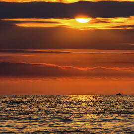 Cloudy Sunset Puerto Vallarta Mexico by Tommy Farnsworth
