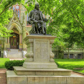 College Hall Benjamin  Franklin by Susan Candelario