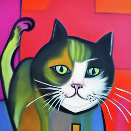 Colorful cat by Tatiana Travelways