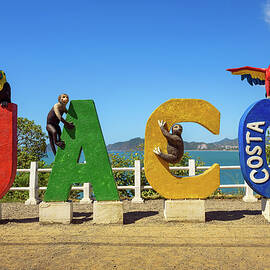 Colorful entry Sign for the city of Jaco in Costa Rica by Miroslav Liska