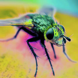 Colorful Macro Fly by Bruce Block