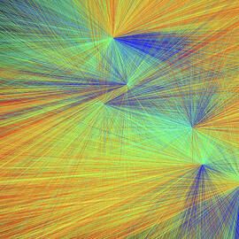 Colorful Radiant Lines by Barbara Siegel