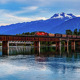 Columbia River Revelstoke Canada by Tommy Farnsworth