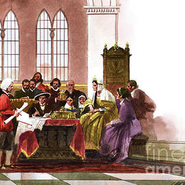 Columbus - Seeking Queen Isabella's Support by Tom McNeely