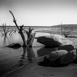 Conchas Lake New Mexico Low Water by Mary Lee Dereske