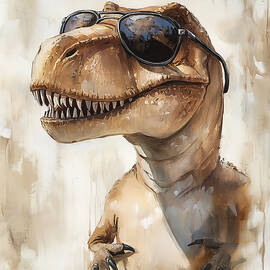 Cool T-Rex by Lisa S Baker