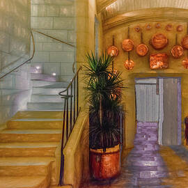 Copper Pots of a French Chateau by Marcy Wielfaert