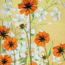 Coreopsis with French Gypsophile Blanc by Mary Lee Dereske