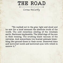 Cormac McCarthy Quote Art Print The Road Literary Wall Decor by Georgia Clare
