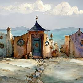 Cottages at the Shore by Eris And AI