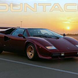 Countach at Sunset by David Manlove