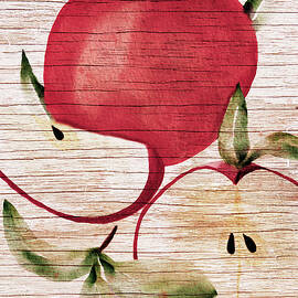 Country apples watercolor by Tatiana Travelways