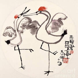 Cranes by Wang Lijun