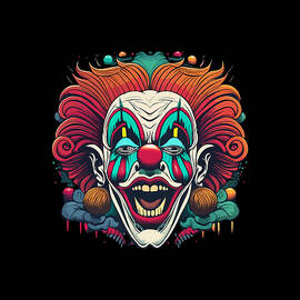 Creepy Clown Art by Flippin Sweet Gear