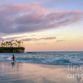 Surfing a California Sunset by Abigail Diane Photography