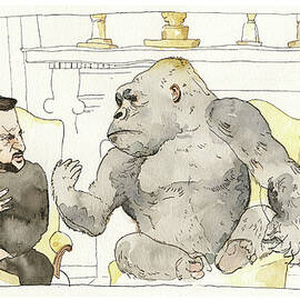 Cringe Diplomacy Comes to the Oval  by Barry Blitt