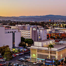Culver City at Dusk 30 x 40 Panel 2 by Kelley King