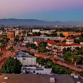 Culver City at Dusk 30 x 40 Panel 3 by Kelley King