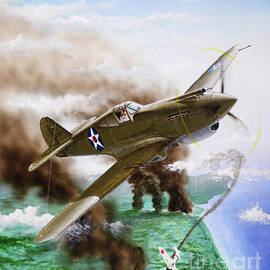 Curtiss P-40B Warhawk by Steve Ferguson