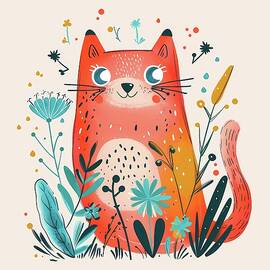 Cute_cat_illustration_with_whimsical_elements_playful_vibe_No 2 by Andre Petrov
