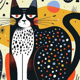 Cute_cat_illustration_with_whimsical_elements_playful_vibe_No 7 by Andre Petrov