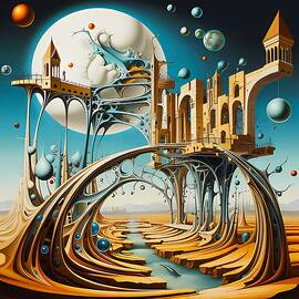 Cutting-edge innovation represented  as a surrealist composition No 1 by Andre Petrov