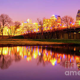 Dallas Texas Skyline at Night by Paul Velgos