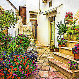 Dance Party In A Courtyard by Elvira Peretsman