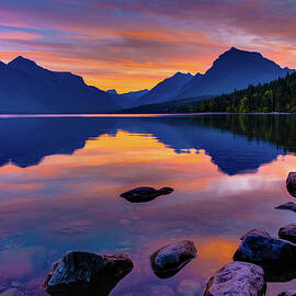 Dawn at Lake McDonald - Glacier National Park by Adam Mateo Fierro