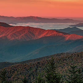 Dawn's Early Light From Clingman's Dome by Marcy Wielfaert