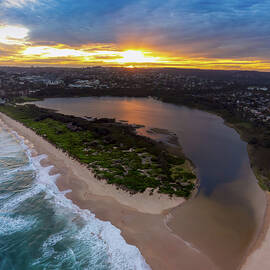 Dee Why Lagoon Panorama No 1 by Andre Petrov