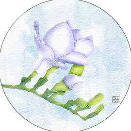 Delicate Freesia by Snow Iris Studio