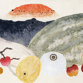 Dish of Iced Summer Fruit by Ding Fuzhi