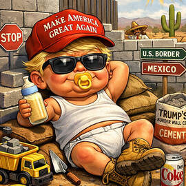 DJT Caricature #102B by Antonios Valamontes