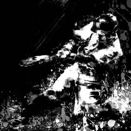 Dodgers vs Blue Jays BW by Gradify Creations