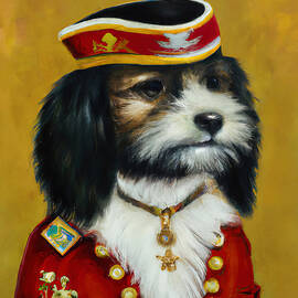 Dog of the Napoleonic Army, 03 by AM FineArtPrints