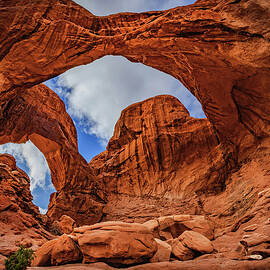 Double Arch and Boulders, Utah by Abbie Warnock