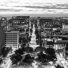 Downtown San Jose Black and White Panorama Photo by Paul Velgos