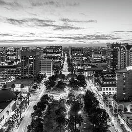 Downtown San Jose Skyline Black and White Photo by Paul Velgos