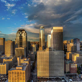 Downtown Seattle Sunset by Tommy Farnsworth