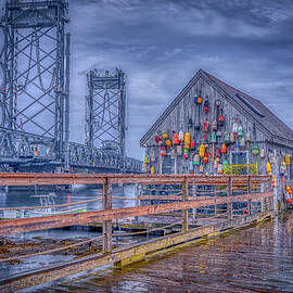 Drizzling on Badgers Island by Penny Polakoff