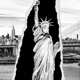 Dual Torn Collection - Lady Liberty by Philippe HUGONNARD