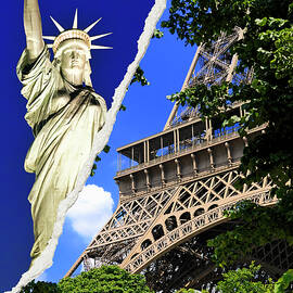 Dual Torn Collection - Liberty Eiffel by Philippe HUGONNARD