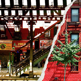 Dual Torn Collection - Red Brooklyn by Philippe HUGONNARD